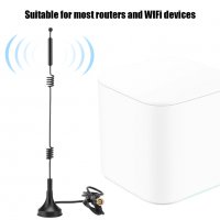 антена за рутер 12DBi High Gain 2.4/5GHZ Dual Band Omnidirectional Double Helix Antenna SMA, снимка 4 - Рутери - 31203954