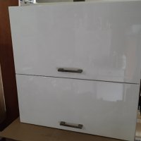 Кухненски шкафчета за стена бял гланц  73,5x74 x 32см, снимка 7 - Шкафове - 42827244