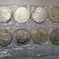 Колекция по 1 американски долар от 1800 - 1900 година, снимка 1 - Колекции - 37123436