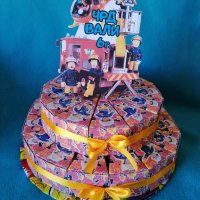 Картонена торта Пожарна / Пожарникар, снимка 4 - Други - 34101236