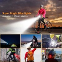 Комплект акумулаторни велосипедни светлини EBUYFIRE, 3000 лумена , снимка 6 - Части за велосипеди - 42769725