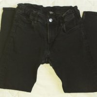 Черни дънки H&M за момче слим модел, размер до 140 см., снимка 2 - Детски панталони и дънки - 34110090