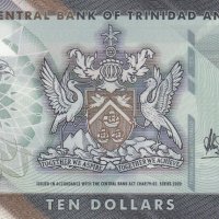 10 долара 2020, Тринидад и Тобаго, снимка 1 - Нумизматика и бонистика - 35338340