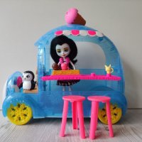 Комплект камион за сладолед и кукла пингвин и любимец. Енчантималс Enchantimals  35лв., снимка 8 - Кукли - 37446504