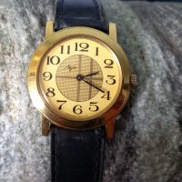 Колекционерски часовник Луч, позлатен, работи, снимка 2 - Антикварни и старинни предмети - 37206420