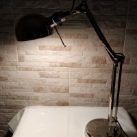 Никелирана настолна лампа за бюро, снимка 9 - Антикварни и старинни предмети - 34443241