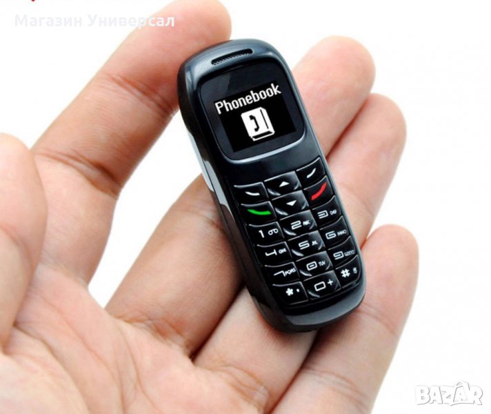 Мини телефон, най-малкият в света мобилен, малък GSM, блутут слушалка с промяна на глас L8STAR BM70, снимка 1