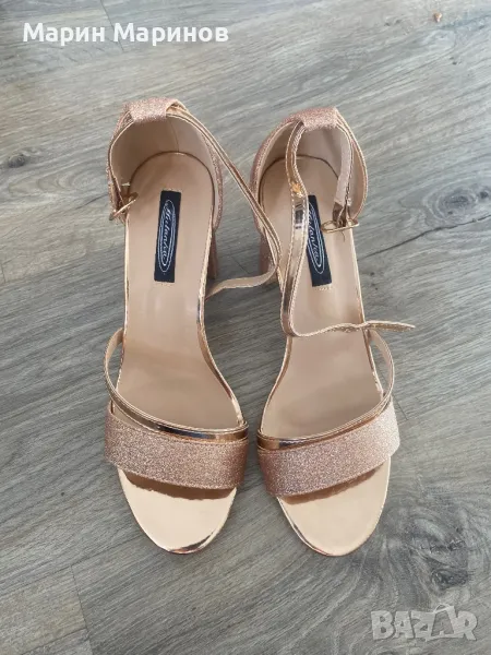 Дамски сандали на ток, снимка 1