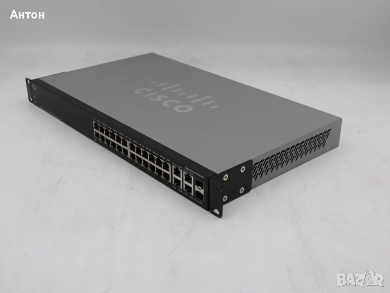 Cisco SF 300-24 24-Port 10/100 Managed Switch with Gigabit Uplinks, снимка 1