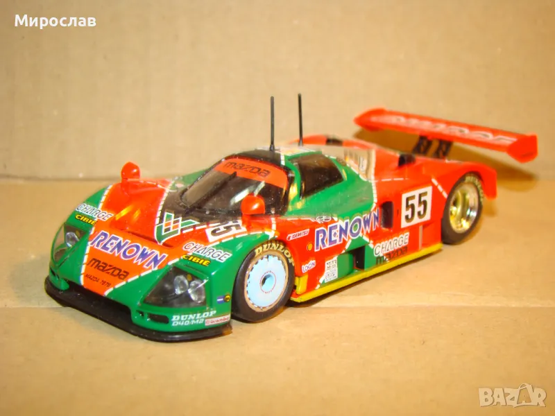 IXO 1:43 MAZDA 787B РАЛИ МОДЕЛ КОЛИЧКА ИГРАЧКА ЛЬО МАН, снимка 1