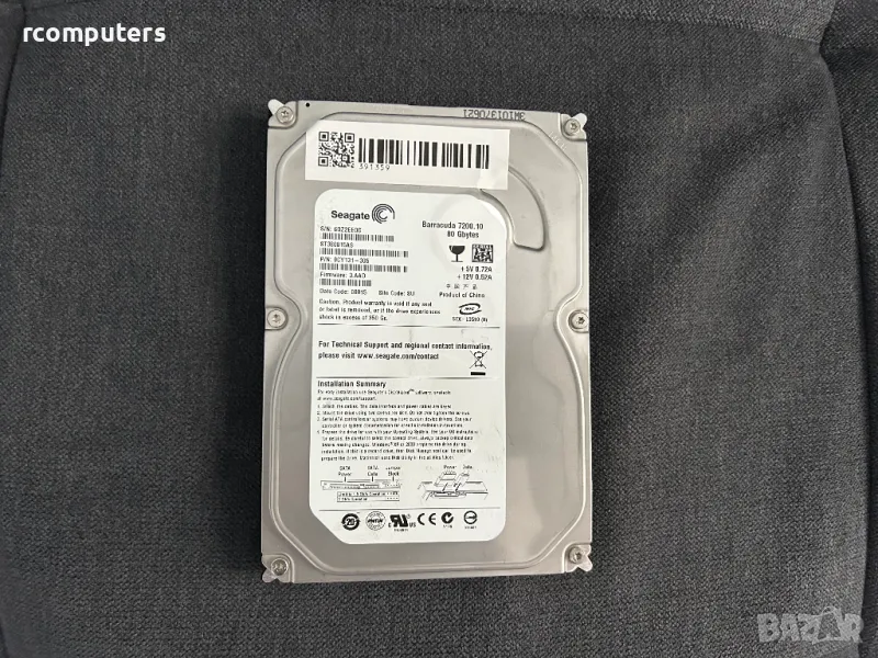 Хард диск Seagate 80GB SATA за компютър, снимка 1