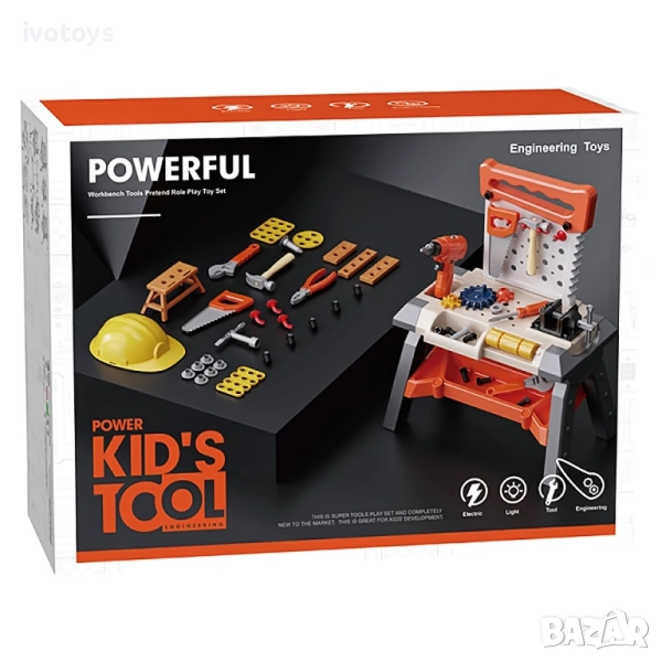 Детска работна маса с инструменти - Код 5317, снимка 1