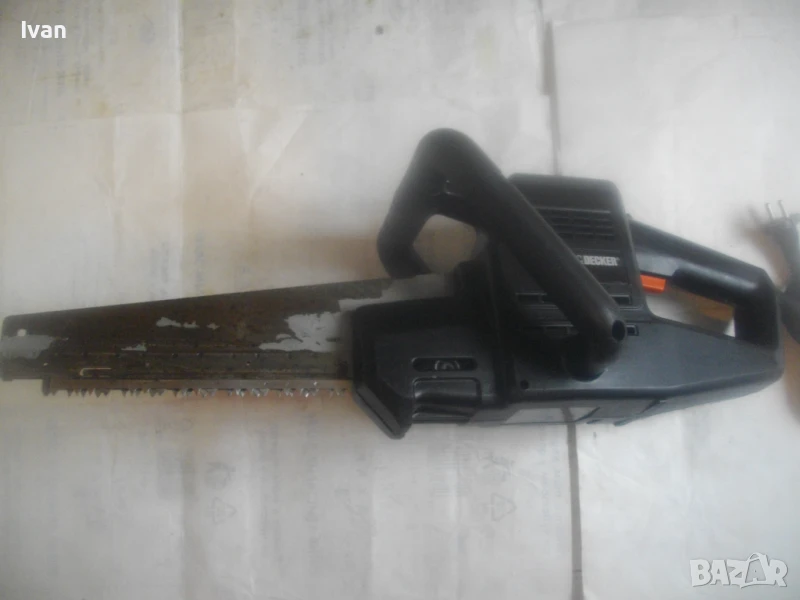 Ел. тандемен трион за рязане на тухли и газобетон Итонг 1020W 3300/min Black Decker Нож рязане 225мм, снимка 1