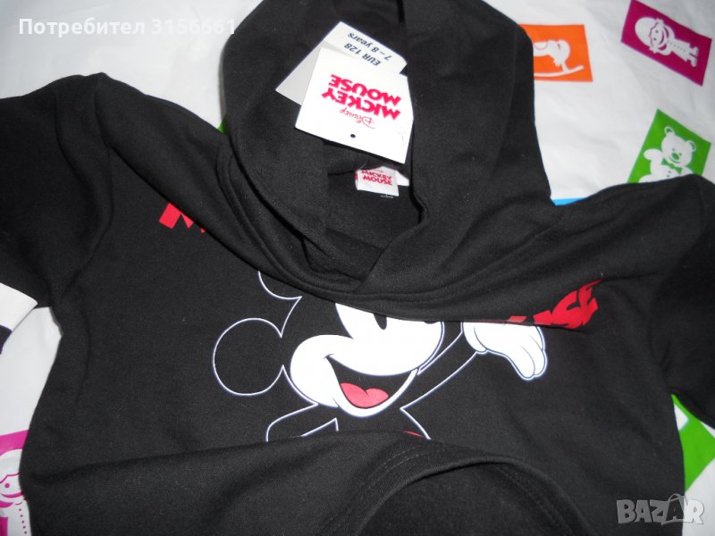 Нов Детски Спортен Суичър Мики Маус 7 - 8  год, снимка 1