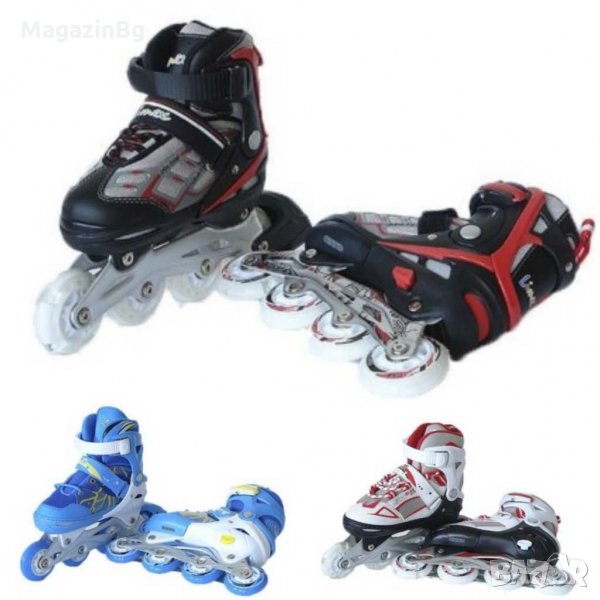 Детски ролери Светещи, Регулируеми размер от 38 до 41 Roleri Чудесен Подарък , снимка 1