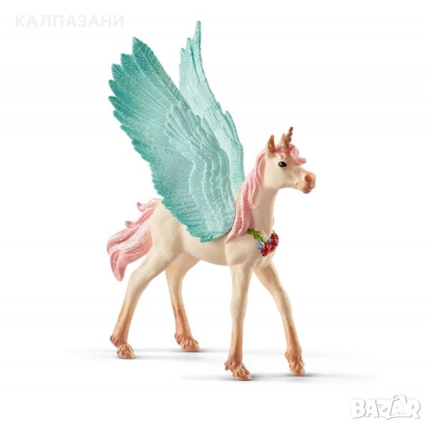 Фигурки Schleich ПЕГАС ЕДНОРОГ С УКРАСА - КОНЧЕ 70575, снимка 1