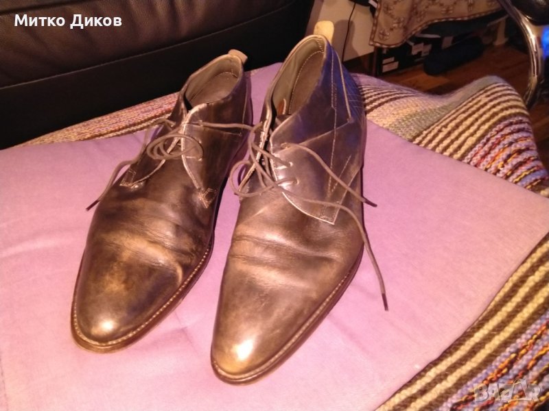 Daniel Hechter Франция пръскани обувки естествена кожа размер №44 стелка 28см, снимка 1