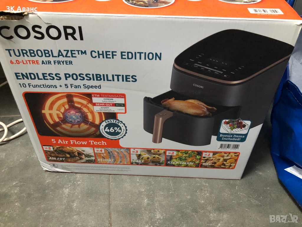 Еър Фрайер Cosori Turboblaze, снимка 1