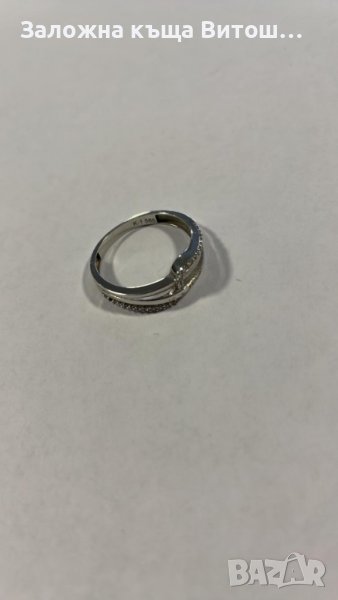 Златен пръстен 14к/1.92 гр. ( бяло злато ), снимка 1
