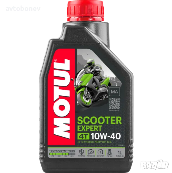 Mасло за 4-тактови скутери MOTUL SCOOTER EXPERT 4T 10W40 MA-1L, снимка 1