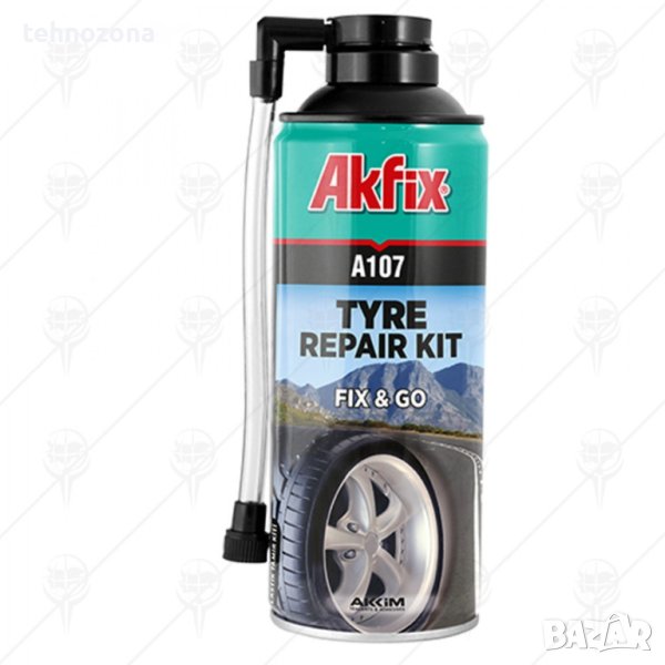 Спрей - Лепило за бърза поправка на спукана гума , A107 AKFIX 300 мл., снимка 1