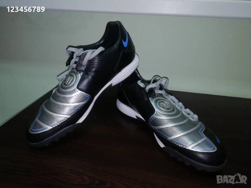 Nike T90 Total 90 Laser Shoot оригинални маратонки обувки спортни 46 номер черни стоножки, снимка 1