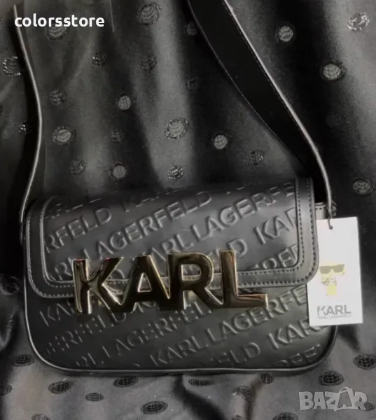 Луксозна Черна чанта Karl Lagerfeld/VL690, снимка 1