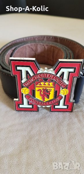 Original Vintage Genuine Leather Belt MANCHESTER UNITED FC, снимка 1