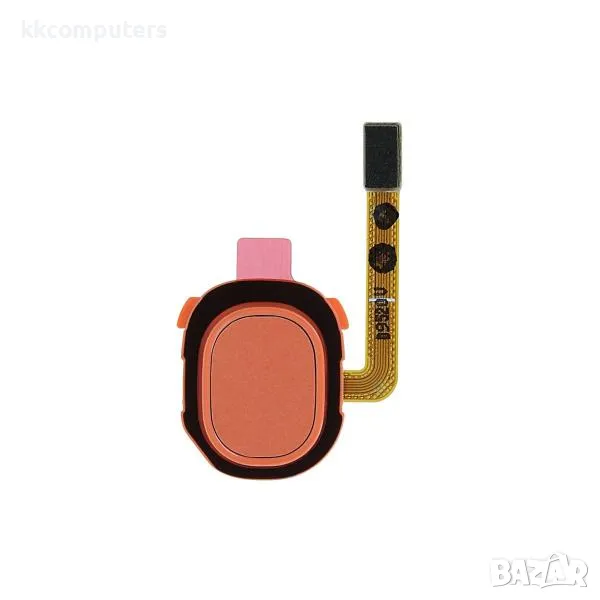 Лентов кабел бутон меню /Оранжев/ за Samsung A20e / A202 / A30 / A40 Home Баркод : 115307, снимка 1