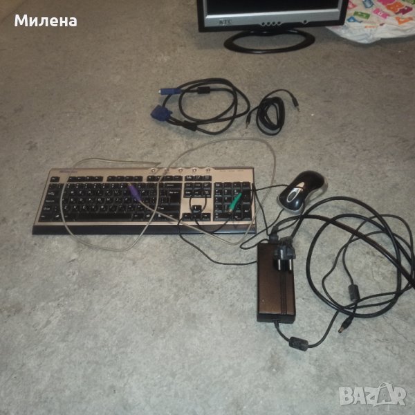 клавиатура, мишка и кабели , снимка 1