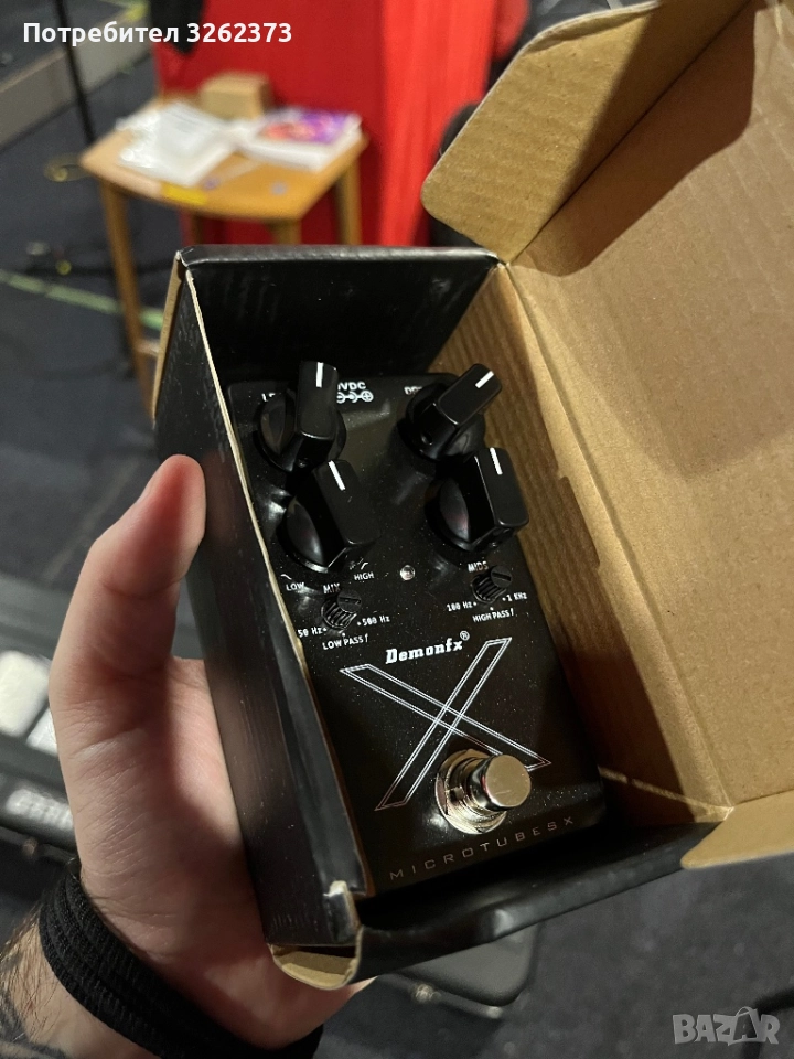 DemonFx Microtubes X distortion overdrive педал за бас, снимка 1