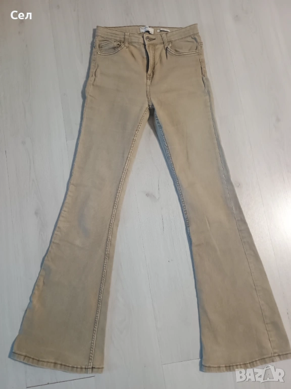 Бежови дънки Bershka S, снимка 1