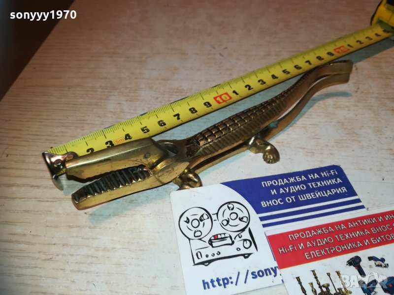 антика-мед/месинг-кроко 2912201618, снимка 1