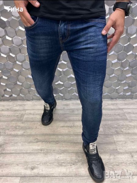 Спортноелегантни сини дънки, снимка 1