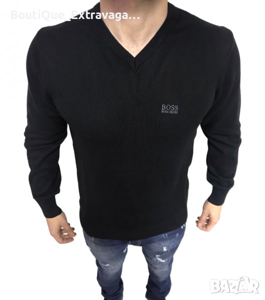 Мъжки пуловер Hugo Boss V-Neck Black !!!, снимка 1