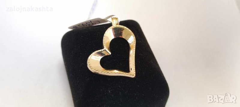 Нова Златна висулка сърце-1,47гр/14кр, снимка 1