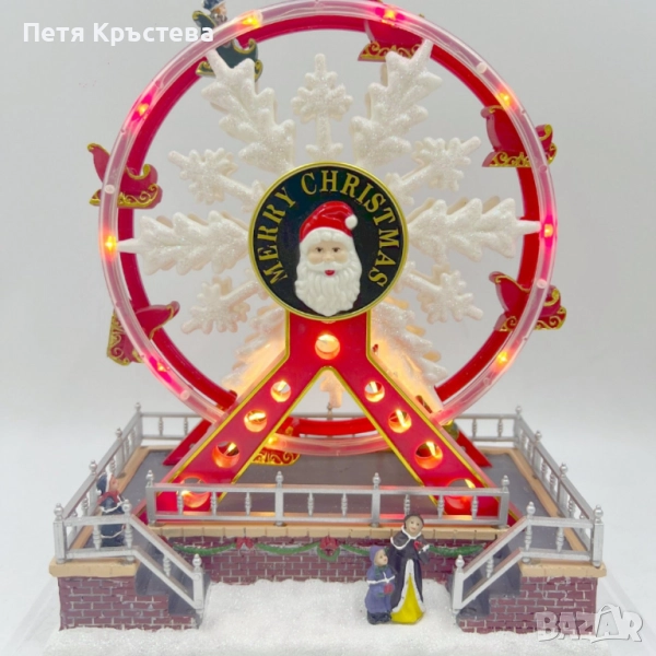 Коледно Виенско колело с музика и Led светлини, снимка 1