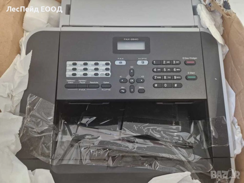 Brother FAX-2840 факсапарат Лазерен 33,6 Кбит/с A4 Черен, Сив, снимка 1