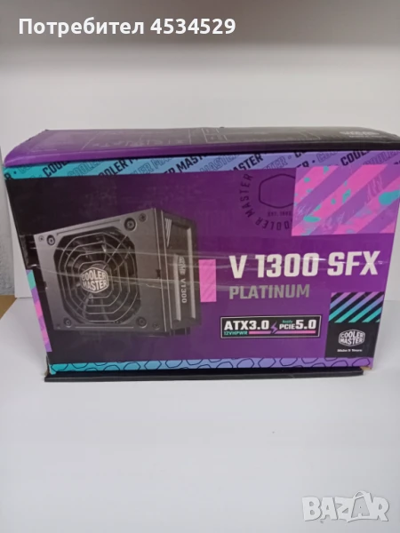 Cooler Master V1300 SFX Platinum – НАЙ-МОЩНОТО SFX захранване! Цена:150лв.   леки следи от употреба, снимка 1