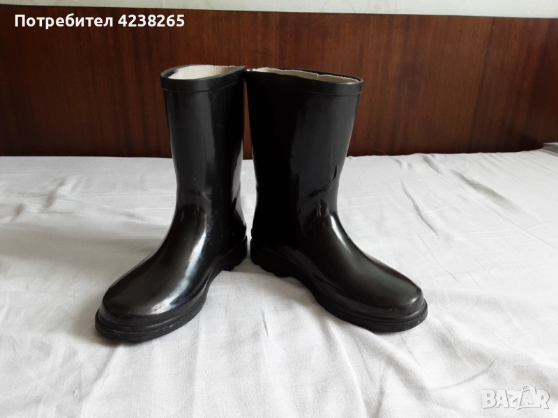 гумени ботуши черни, стелка 21см, снимка 1