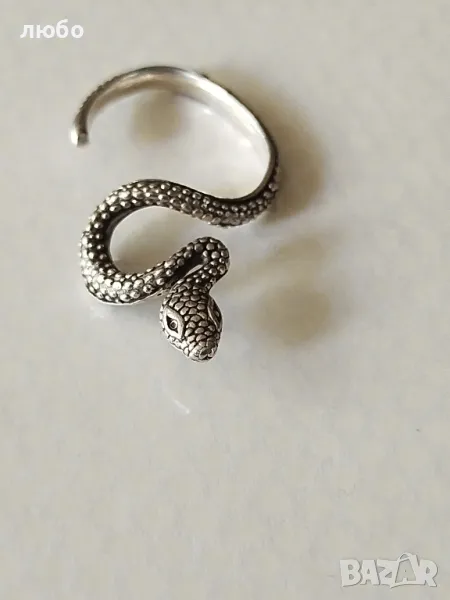 Сребърна Фигура на Кобра 0,925, снимка 1
