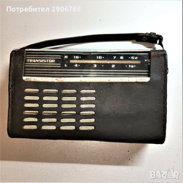 Стар транзистор Selga Селга с кожен калъф, снимка 1