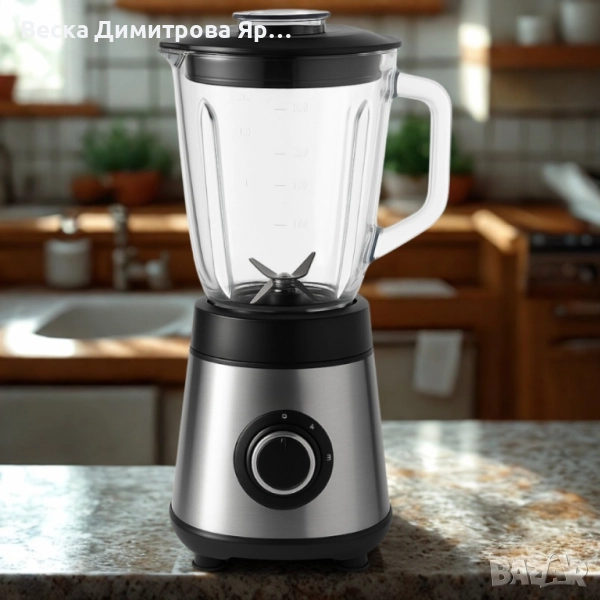 Блендер Muhler, 500W, 1.5 л, стъклена кана, снимка 1