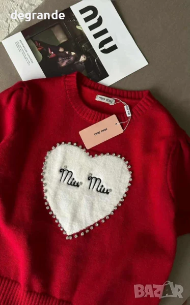 НАМАЛЕНА Червено MiuMiu , снимка 1