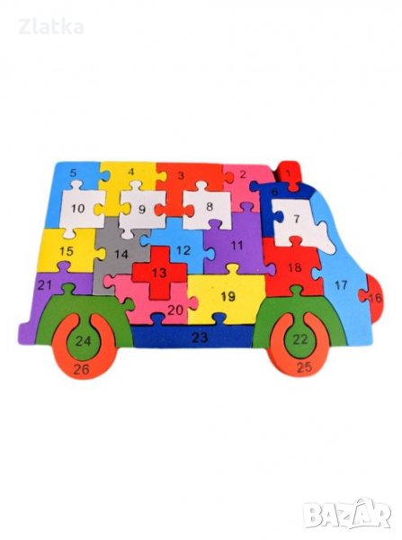 ✨Дървен пъзел бус , снимка 1