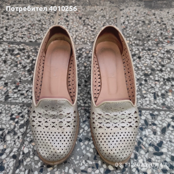 ПОДАРЯВАМ ДАМСКИ ОБУВКИ ЕСТЕСТВЕНА КОЖА Н.40, снимка 1