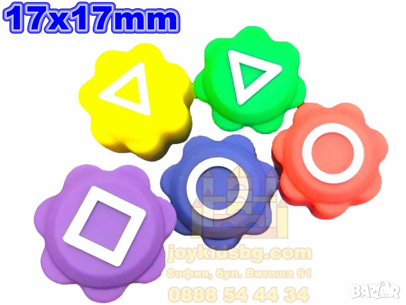 Гонги 17×17мм- Комплект за игра за сръчност Gonggi Squid Game, снимка 1