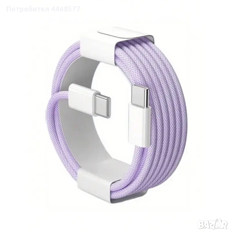 Кабел за айфон Type C 1 метър, снимка 1