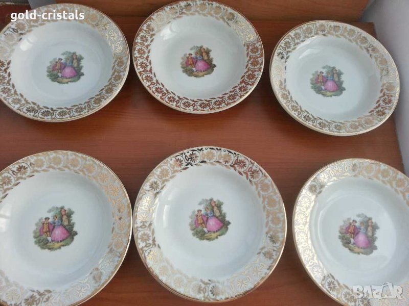 Стар български порцелан с позлата , снимка 1