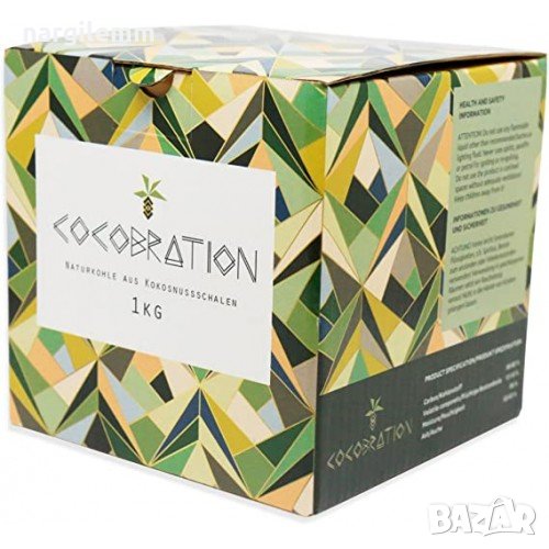 Въглени Cocobration 26mm 1кг-Безплатна доставка, снимка 1